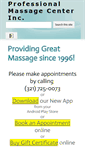 Mobile Screenshot of professionalmassagecenter.com